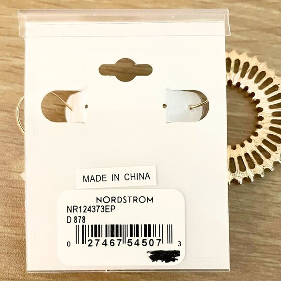 Brand New Boho Beaded Dangle Hoop Earrings - Picture 3 of 3